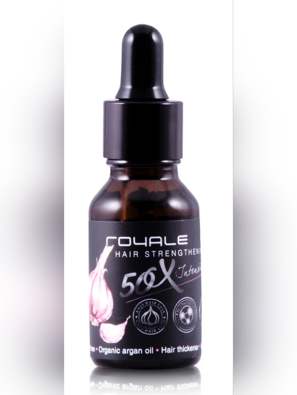 5 Bottles Of Royale Platinum 50x Intensive Garlic Hair Strenghtening Drops